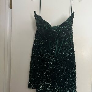 Portia and Scarlett Green Sequin Dress